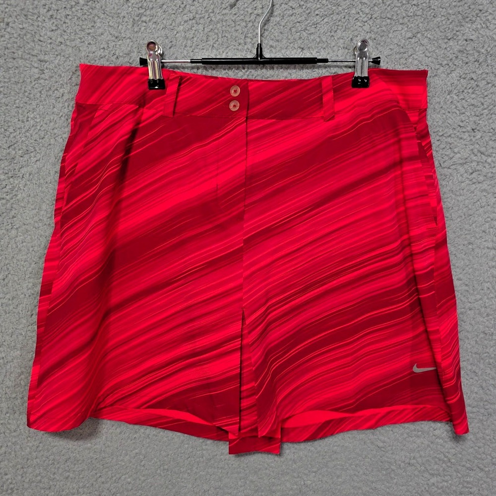 Nike Golf Tour Performance Red Skort Medium 10 Removable‎ Shorts Pockets